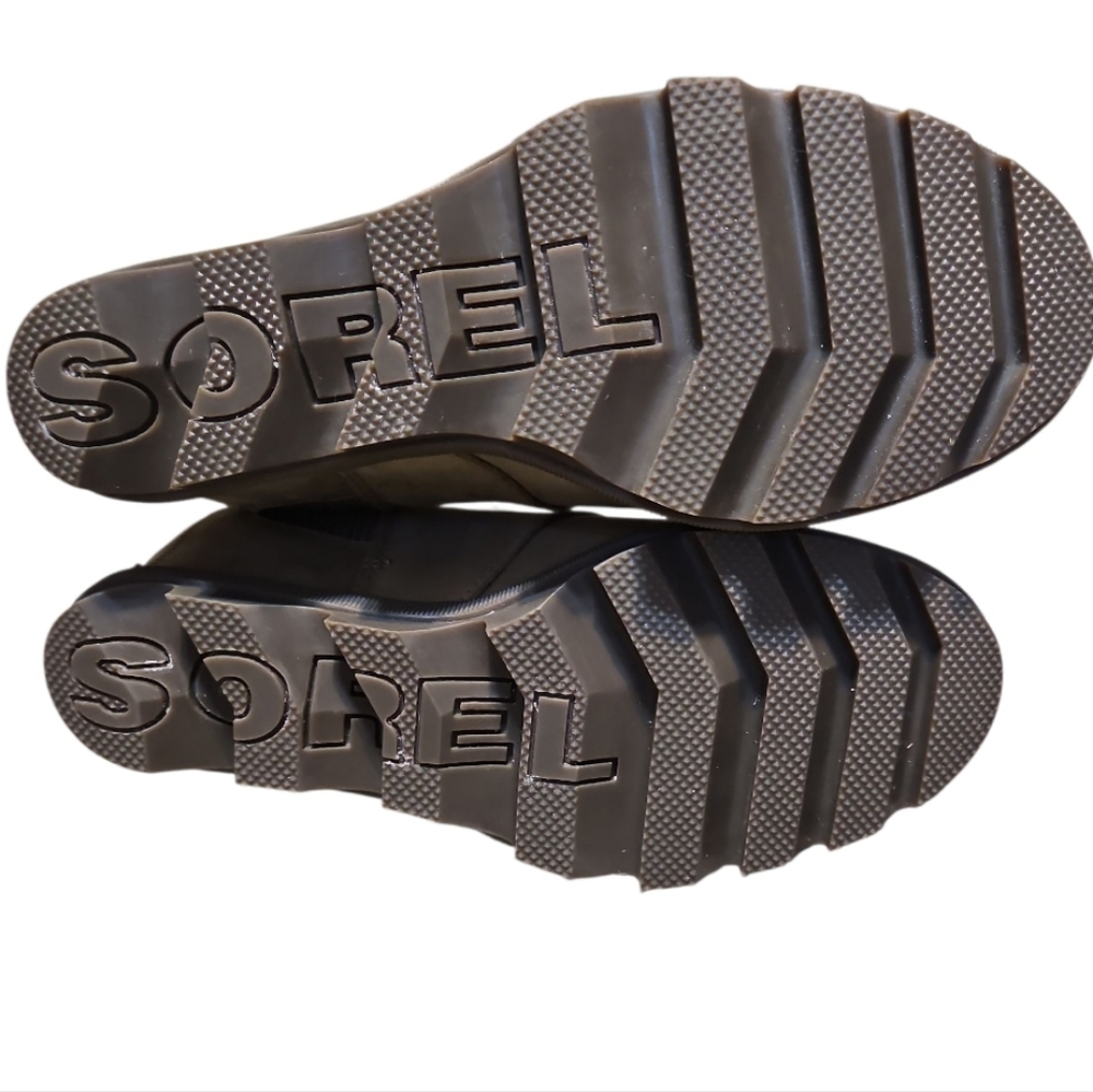 Sorel Joan Of Arctic Wedge II Chelsea Brown Ankle Boots - Picture 8 of 11
